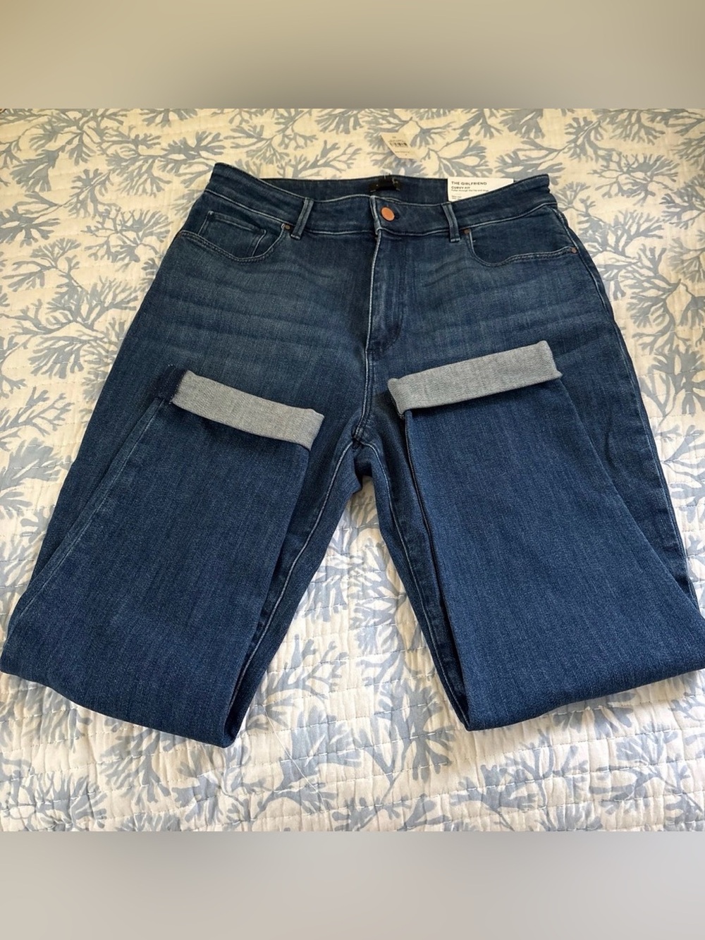 Ann Taylor Straight-Leg Jeans in Dark Indigo Size 10